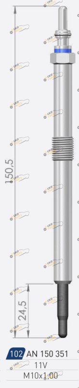 Свеча накаливания A-N PARTS 150 351